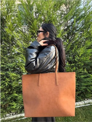 Laletto Bags Kadın Bahar Model Fermuarlı Çift Saplı Shopper Omuz Çantası