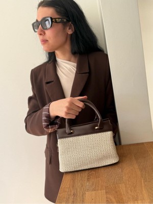 Laletto Bags Kadın Vera Model Hasır Dokulu Ayarlanabilir Askılı El & Omuz Çantası