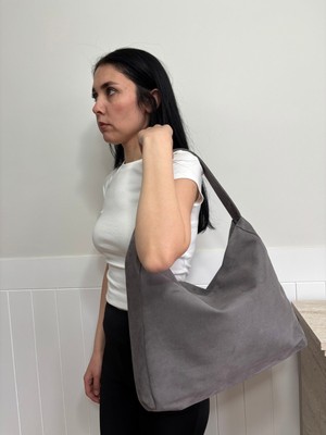 Laletto Bags Kadın Fulya Model Salaş Süet Omuz Çantası