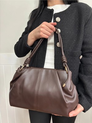 Laletto Bags Kadın Nilüfer Model Büzgü Detaylı Suni Deri Omuz Çantası