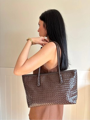 Laletto Bags Kadın Kardelen Model Örgü Detaylı El ve Omuz Çantası