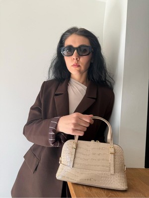 Laletto Bags Kadın Nira Model Ayarlanabilir Askılı Gold Detaylı El & Omuz Çantası