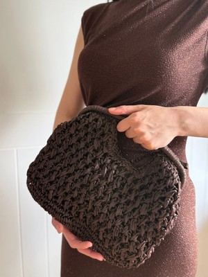 Laletto Bags Kadın Hasır El & Çapraz Zincirli Çanta