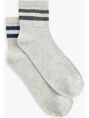 Koton Çizgili 2'li Tenis Çorabı Seti