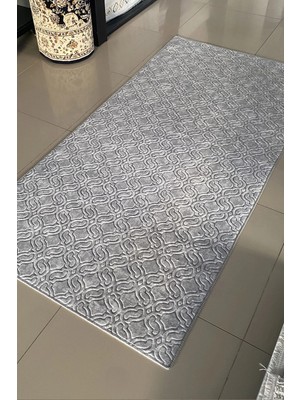 Polaris Halı Kaymaz Taban, Kabartmalı, Salon, Mutfak, Koridor,yatak Odası, Kesme Yolluk Halı Embos 525 Gri