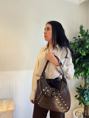 Laletto Bags Kadın Inci Model Zımba Detaylı Omuz Çantası