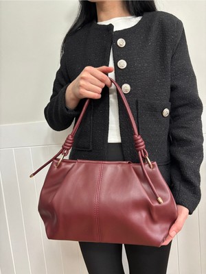 Laletto Bags Kadın Nilüfer Model Büzgü Detaylı Suni Deri Omuz Çantası