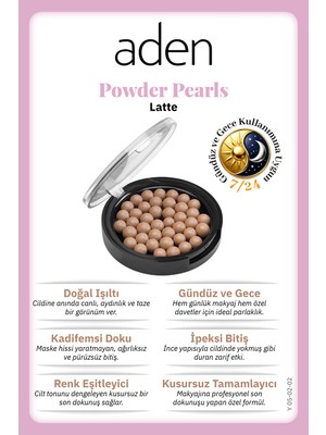 Aden Powder Pearls - Top Allık 02 Latte(Sütlü Kahve)