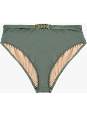 Koton Metal Aksesuarlı Yüksek Bel Bikini Altı