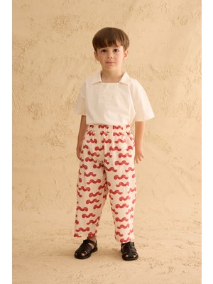 Fahhar Kids Twist Baggy Pantolon Kırmızı