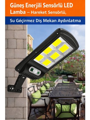 Empressco Enerjili Sensörlü Dış Mekan LED Aydınlatması, Su Geçirmez ve Hareket Algılayıcı