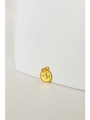 Bayar Gold 14 Ayar Altın Mini Tuğra Kolye Ucu 1 cm