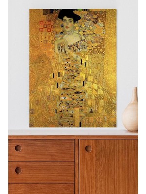 Adele Bloch Bauerin Portresi - Klimt Sanatsal Poster 90 x 130