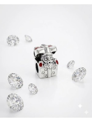 Celikchi Bayan Noel Baba Model Gümüş Charm