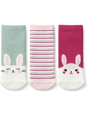 Solde Socks 3'lü Hayvan Figürlü Bebek Çorap Seti– Sevimli ve Yumuşak Tasarım / Son Adetler