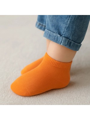 Solde 5’li Bebek Patik Çorap Seti – Düz Renk