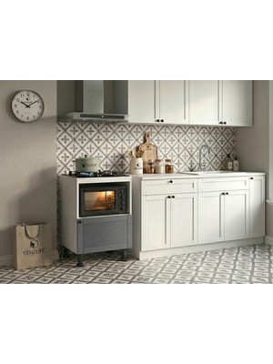 Kenz Life Kenzlife Membran Ocak Dolabı Doğangün Gribyz Panjur 85*60*56 Mebran Kapak Mdf Gövde