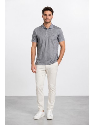 Bihan Store Polo Yaka Jakarlı Erkek Tşhırt Herman 3060-GRI