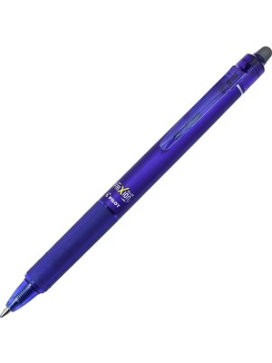 Frixion Clicker - Geri Çekilebilir Silinebilir Jel Mürekkep Kalemleri - Mürekkep - Orta 0 7 mm Uç - Blister 2'li Paket 6 Bonus Yedek