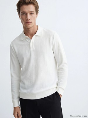 Lc Waikiki Yeni Sezon Polo Yaka Çizgili Erkek Sweatshirt