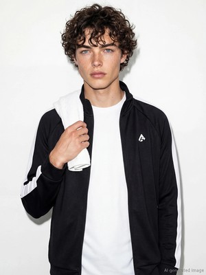 Lc Waikiki Yeni Sezon Şeritli Erkek Fermuarlı Sweatshirt