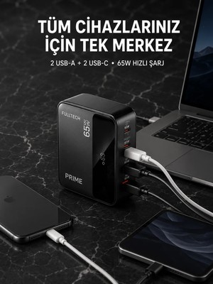 Cenk Xstore 4 Portlu Gan Masaüstü Hızlı Şarj Istasyonu