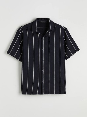 Lc Waikiki Yeni Sezon Regular Fit Kısa Kollu Çizgili Erkek Gömlek