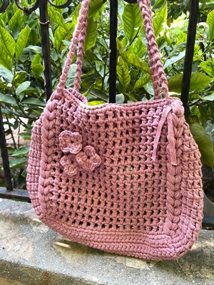 Marka Pinterest Model Günlük Elemeği Örgü Çanta