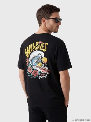 Lc Waikiki Yeni Sezon Loose Fit Baskılı Erkek Tişört