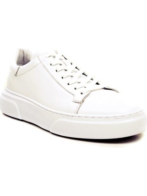 Ustalar Ayakkabı Beyaz Hakiki Deri Sneaker Ayakkabı 632.2501