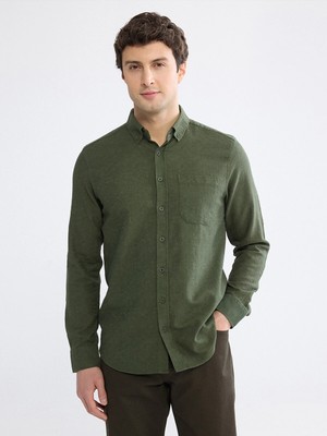 Lc Waikiki Yeni Sezon Regular Fit Armürlü Erkek Gömlek