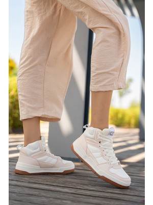 Panorama Kadın Bağcıklı Yüksek Bilekli Sneaker