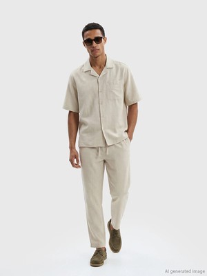 Lc Waikiki Yeni Sezon Regular Fit Keten Görünümlü Erkek Pantolon