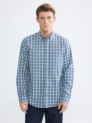 Lc Waikiki Yeni Sezon Regular Fit Ekose Gabardin Erkek Gömlek