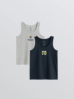 Lc Waikiki Yeni Sezon Bisiklet Yaka Fenerbahçe Baskılı Erkek Çocuk Atlet 2'li