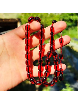 Tesbih Pasajı Usta Işçilikli Zar Model Sıkma Ateş Kehribar Tesbih