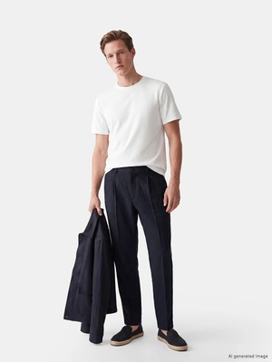 Lc Waikiki Yeni Sezon Regular Fit %100 Keten Erkek Pileli Pantolon