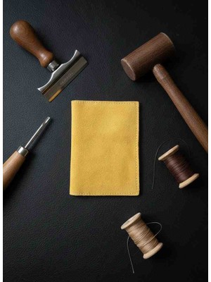 Vintage Leather Craft Hakiki Deri Araç Ruhsat Kabı