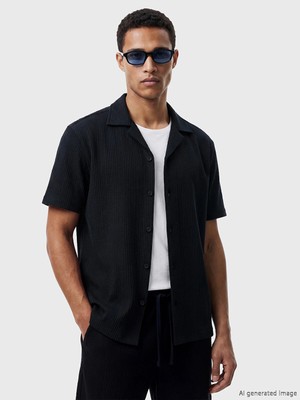 Lc Waikiki Yeni Sezon Regular Fit Çizgili Armürlü Erkek Gömlek
