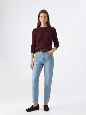 Lc Waikiki Yeni Sezon Mom Fit Kadın Jean Pantolon