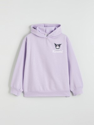 Lc Waikiki Yeni Sezon Kuromi Baskılı Kız Çocuk Kalın Sweatshirt
