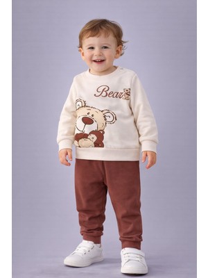Empressco Erkek Bebek Teddy Bear Oyuncak Ayı Ön-Arka Baskılı 2