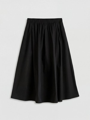 Lc Waikiki Yeni Sezon Beli Lastikli Poplin Kloş Etek