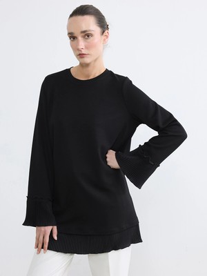 Lc Waikiki Yeni Sezon Bisiklet Yaka Soft Touch Kadın Tunik