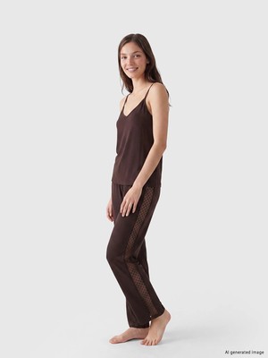 Lc Waikiki Yeni Sezon V Yaka Ip Askılı Kadın Pijama Takımı