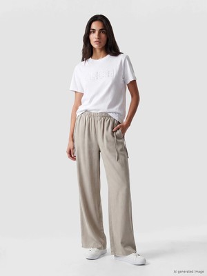 Lc Waikiki Yeni Sezon Beli Lastikli Wideleg Kadın Jean Pantolon