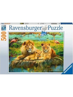 Alkar Ticaret 500P Puzzle Aslan Ailesi, Yapboz