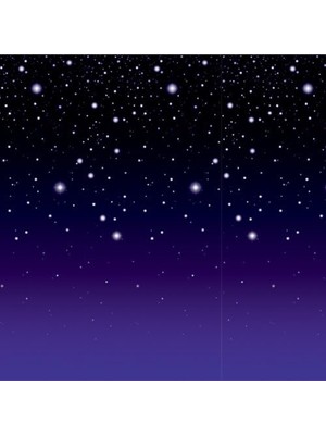 Alkar Ticaret 1er Pack Starry Nıght Arka Plan, 4-Feet 30-Feet