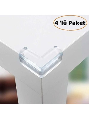 AyrStore - Şeffaf Köşe Koruyucu - 4 Adet