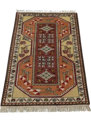 Zehra Abla Halı Vintage El Dokuma Ender Bozalan Milas Muğla Yün Halı 7364